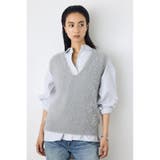 GRY | シャギーニットベスト | AZUL BY MOUSSY