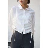 O/WHT1 | フロントギャザーシャツ | AZUL BY MOUSSY