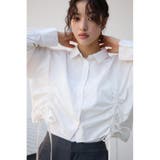 フロントギャザーシャツ | AZUL BY MOUSSY | 詳細画像1