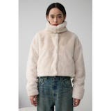 ファーショートコート | AZUL BY MOUSSY | 詳細画像4 