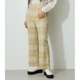 L/YEL1 | SHEER CHECK PANTS | AZUL BY MOUSSY