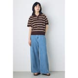 シアーポロニットトップス | AZUL BY MOUSSY | 詳細画像14 