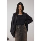 BLK | ラウンドヘムルーズシャツ | AZUL BY MOUSSY