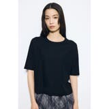BLK | カシミヤミックスハーフスリーブニット | AZUL BY MOUSSY