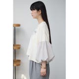 ボリュームスリーブドッキングTシャツ | AZUL BY MOUSSY | 詳細画像5 