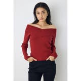 クロスデザイン長袖ニットトップス | AZUL BY MOUSSY | 詳細画像20