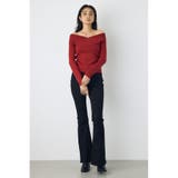 クロスデザイン長袖ニットトップス | AZUL BY MOUSSY | 詳細画像25