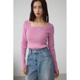 VENUSスクエアネックリブニット | AZUL BY MOUSSY | 詳細画像37 