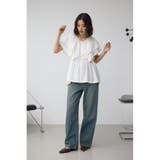 ラッフルペプラムブラウス | AZUL BY MOUSSY | 詳細画像4 