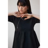 ペプラム5分袖ニットトップス | AZUL BY MOUSSY | 詳細画像12