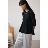 ペプラム5分袖ニットトップス | AZUL BY MOUSSY | 詳細画像13