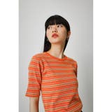 MULTICOLOR BORDER RIB TOPS | AZUL BY MOUSSY | 詳細画像22 