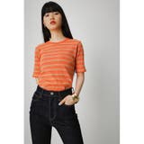 MULTICOLOR BORDER RIB TOPS | AZUL BY MOUSSY | 詳細画像23 