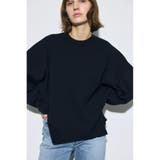 BLK | 裾スリットニュアンスニットトップス | AZUL BY MOUSSY