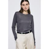 L/BLK1 | シアー素材ロングTシャツ | AZUL BY MOUSSY