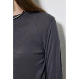 シアー素材ロングTシャツ | AZUL BY MOUSSY | 詳細画像14 