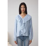 レースアップラッフルブラウス | AZUL BY MOUSSY | 詳細画像32 