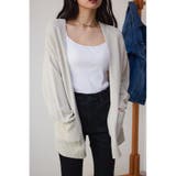 L/BEG1 | ヘリンボーンニットカーディガン | AZUL BY MOUSSY