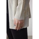 ヘリンボーンニットカーディガン | AZUL BY MOUSSY | 詳細画像18