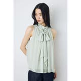 L/KHA1 | シフォンノースリーブブラウス | AZUL BY MOUSSY