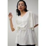 FLARE SLEEVE PEPLUM BLOUSE | AZUL BY MOUSSY | 詳細画像2