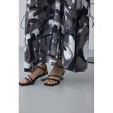 幾何学柄ギャザードロストスカート | AZUL BY MOUSSY | 詳細画像11 