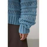 メッシュボーダーインナーセットニット | AZUL BY MOUSSY | 詳細画像22 