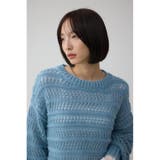 メッシュボーダーインナーセットニット | AZUL BY MOUSSY | 詳細画像14 