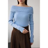 BLU | オフショルダーニット | AZUL BY MOUSSY