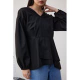 2WAYバルーンスリーブペプラムブラウス | AZUL BY MOUSSY | 詳細画像13