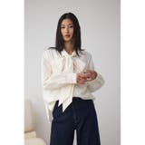 ボウタイリボンブラウス | AZUL BY MOUSSY | 詳細画像3