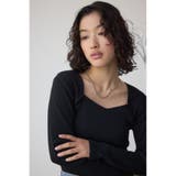 ダイヤネック長袖リブトップス | AZUL BY MOUSSY | 詳細画像12