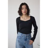 ダイヤネック長袖リブトップス | AZUL BY MOUSSY | 詳細画像13