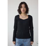 ダイヤネック長袖リブトップス | AZUL BY MOUSSY | 詳細画像15
