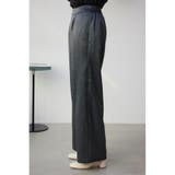 シャイニーリラックスワイドパンツ | AZUL BY MOUSSY | 詳細画像6 