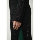 CROCHET SLIT LONG KNIT TOPS | AZUL BY MOUSSY | 詳細画像9