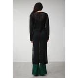 CROCHET SLIT LONG KNIT TOPS | AZUL BY MOUSSY | 詳細画像6