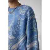 マーブルクロップドジャガードニット | AZUL BY MOUSSY | 詳細画像30