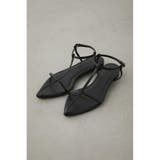 BLK | T-STRAP POINTED TOE SANDALS | AZUL BY MOUSSY