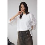 ギャザースリーブカットトップス | AZUL BY MOUSSY | 詳細画像3