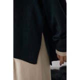 格上げ ダブルネックデザインニットトップス | AZUL BY MOUSSY | 詳細画像21 