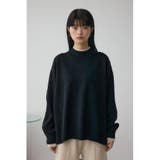 格上げ ダブルネックデザインニットトップス | AZUL BY MOUSSY | 詳細画像15 