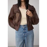 BRN | シアーフーディーブルゾン | AZUL BY MOUSSY