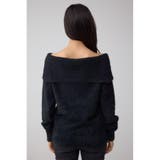 モヘヤライクオフショルダーニット | AZUL BY MOUSSY | 詳細画像18 