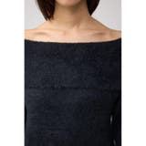 モヘヤライクオフショルダーニット | AZUL BY MOUSSY | 詳細画像19 