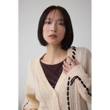 ステッチデザインカーディガン | AZUL BY MOUSSY | 詳細画像2 