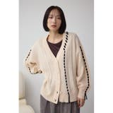 ステッチデザインカーディガン | AZUL BY MOUSSY | 詳細画像3 