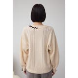 ステッチデザインカーディガン | AZUL BY MOUSSY | 詳細画像7 