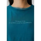 TULLE SET MESSAGE PRINT TEE | AZUL BY MOUSSY | 詳細画像30 