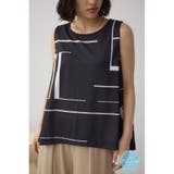 柄BLK5 | C/Tアイシーフィールスリーブレストップス | AZUL BY MOUSSY